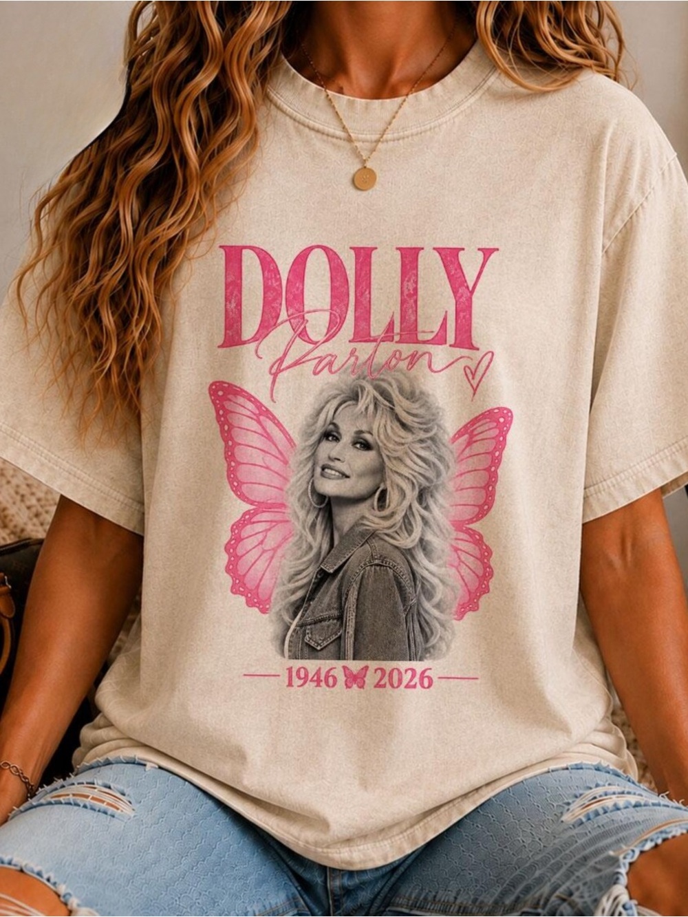Dolly Parton Tribute Comfort Color Tee, Retro Country Music Legend, Music Merch